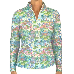Anna Maria Pullover in Key West Cottages Pastel