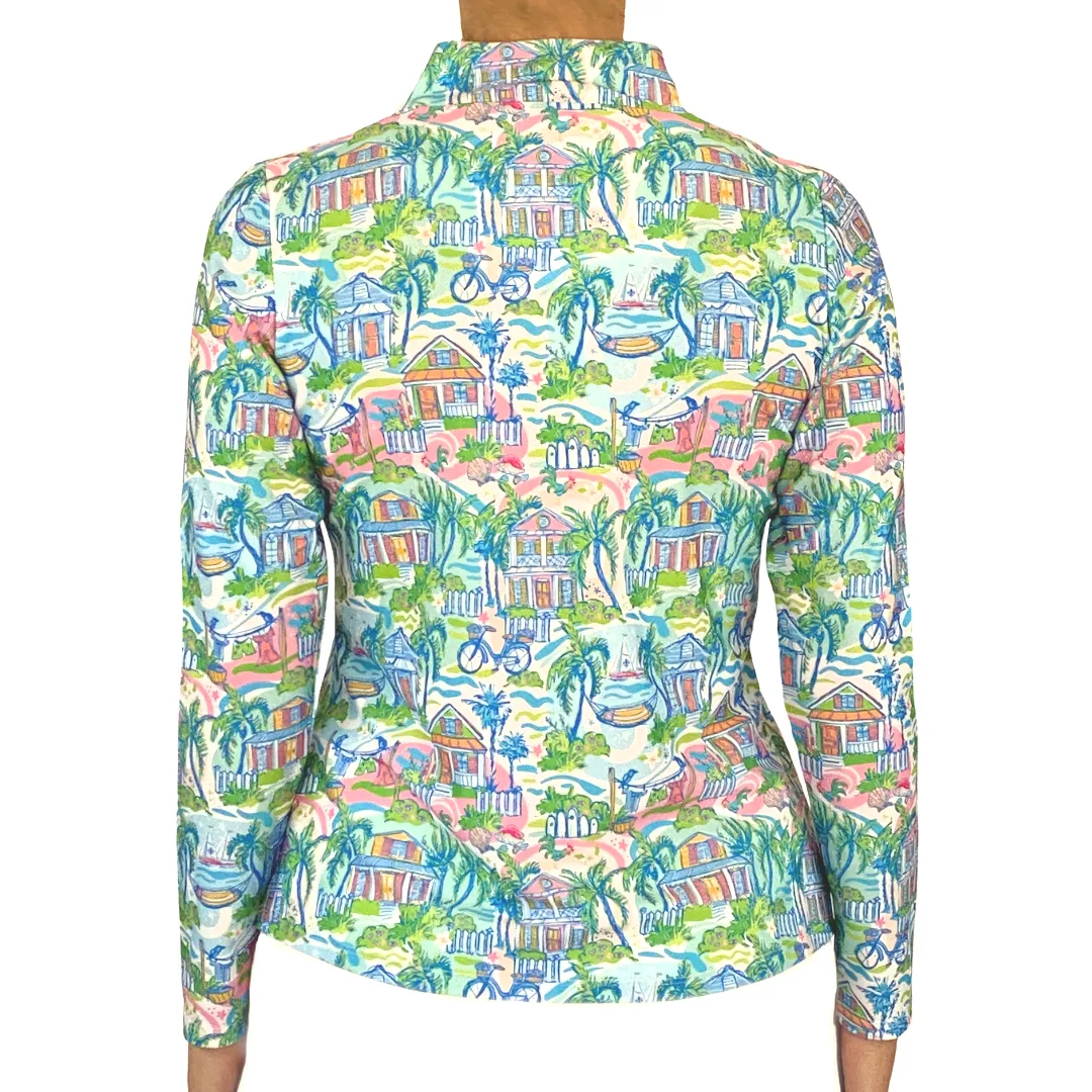 Anna Maria Pullover in Key West Cottages Pastel