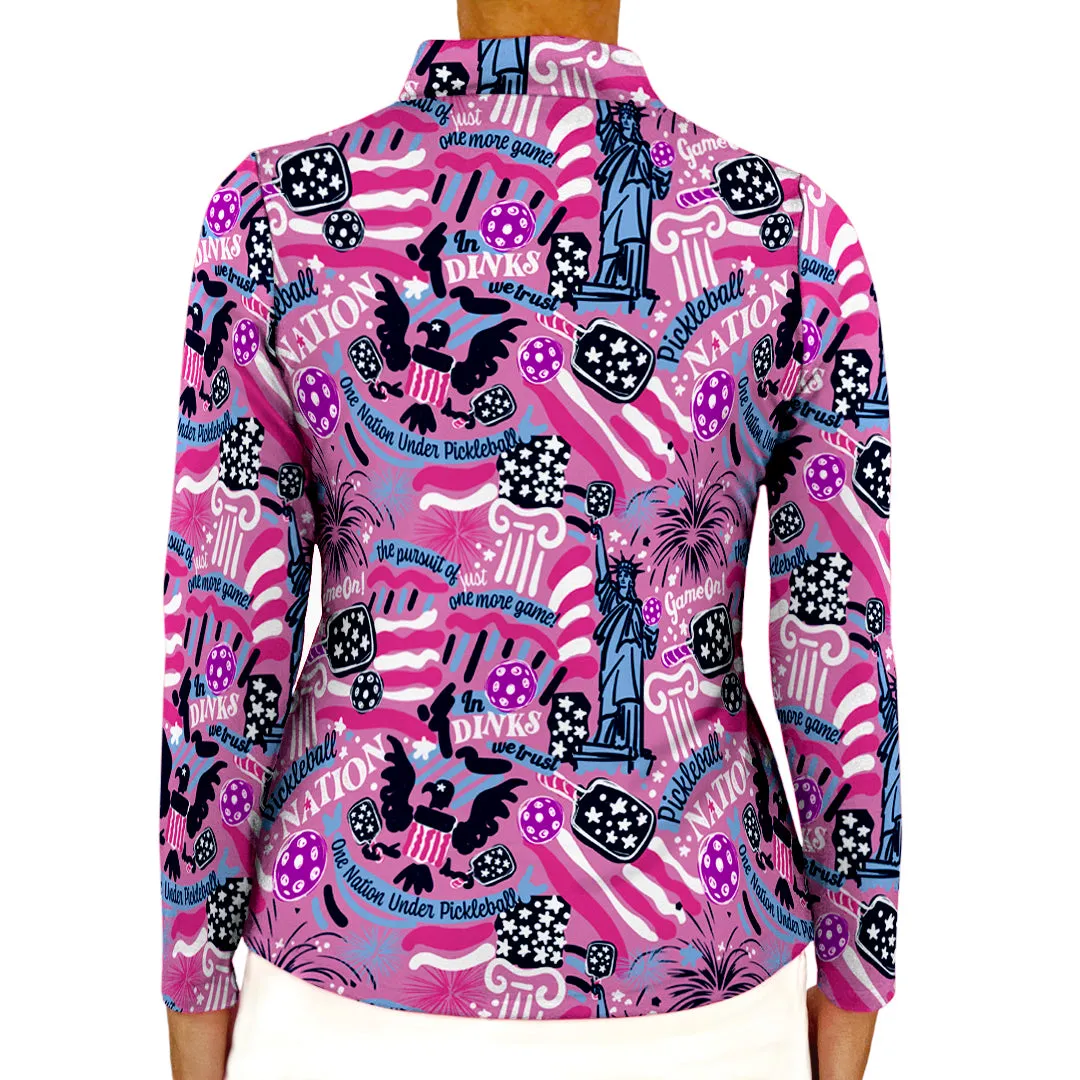 Anna Maria Pullover in Pickleball Nation Orchid