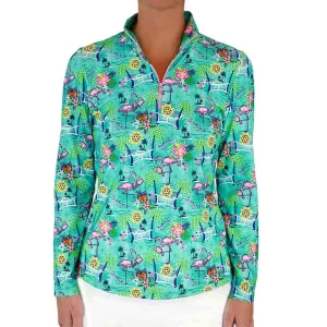 Anna Maria Pullover in Pickleball Paradise Aqua Tides