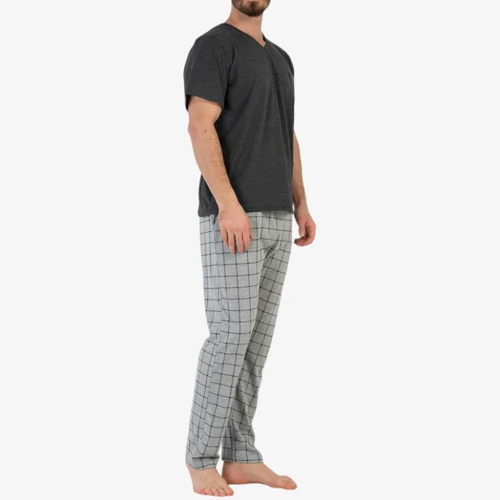 Anthracite Plaid Pattern PJ
