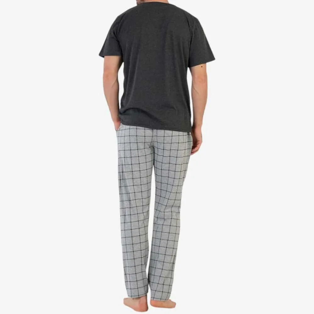 Anthracite Plaid Pattern PJ