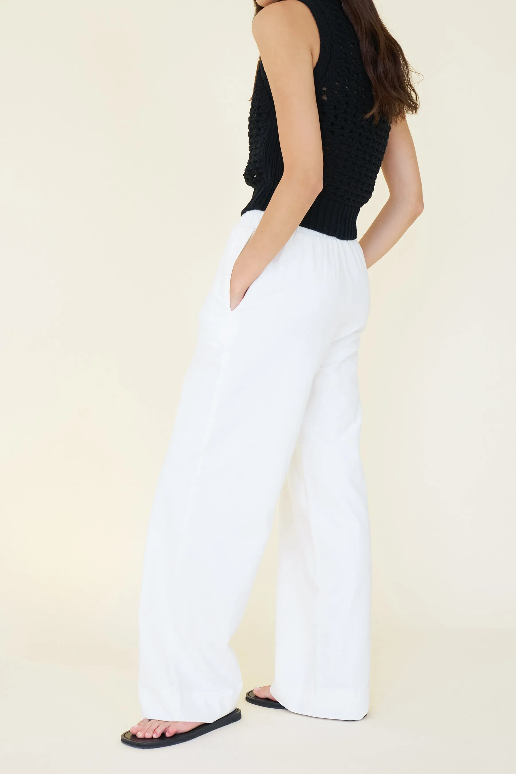 APARTMENT PANT - LINEN WHITE
