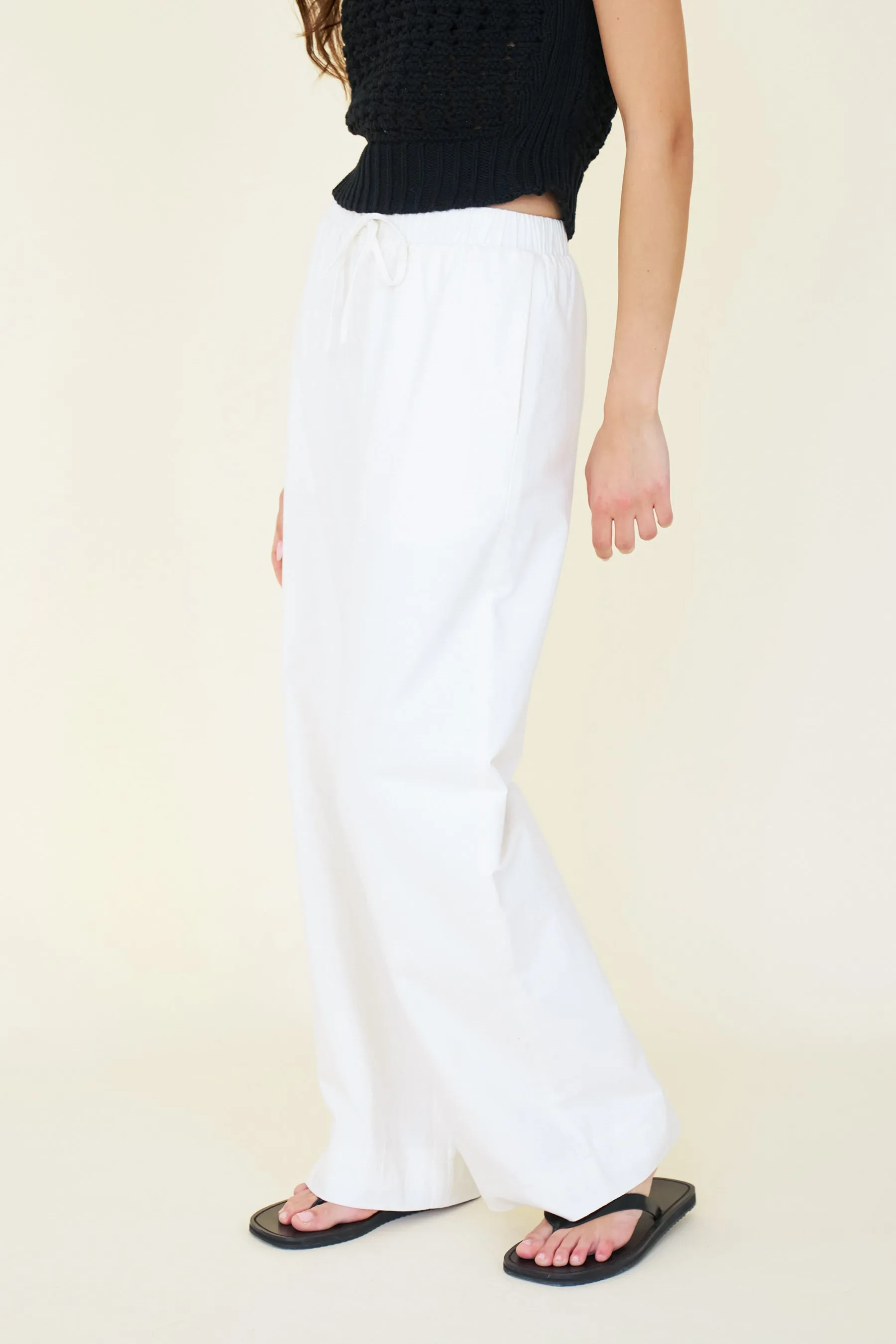 APARTMENT PANT - LINEN WHITE
