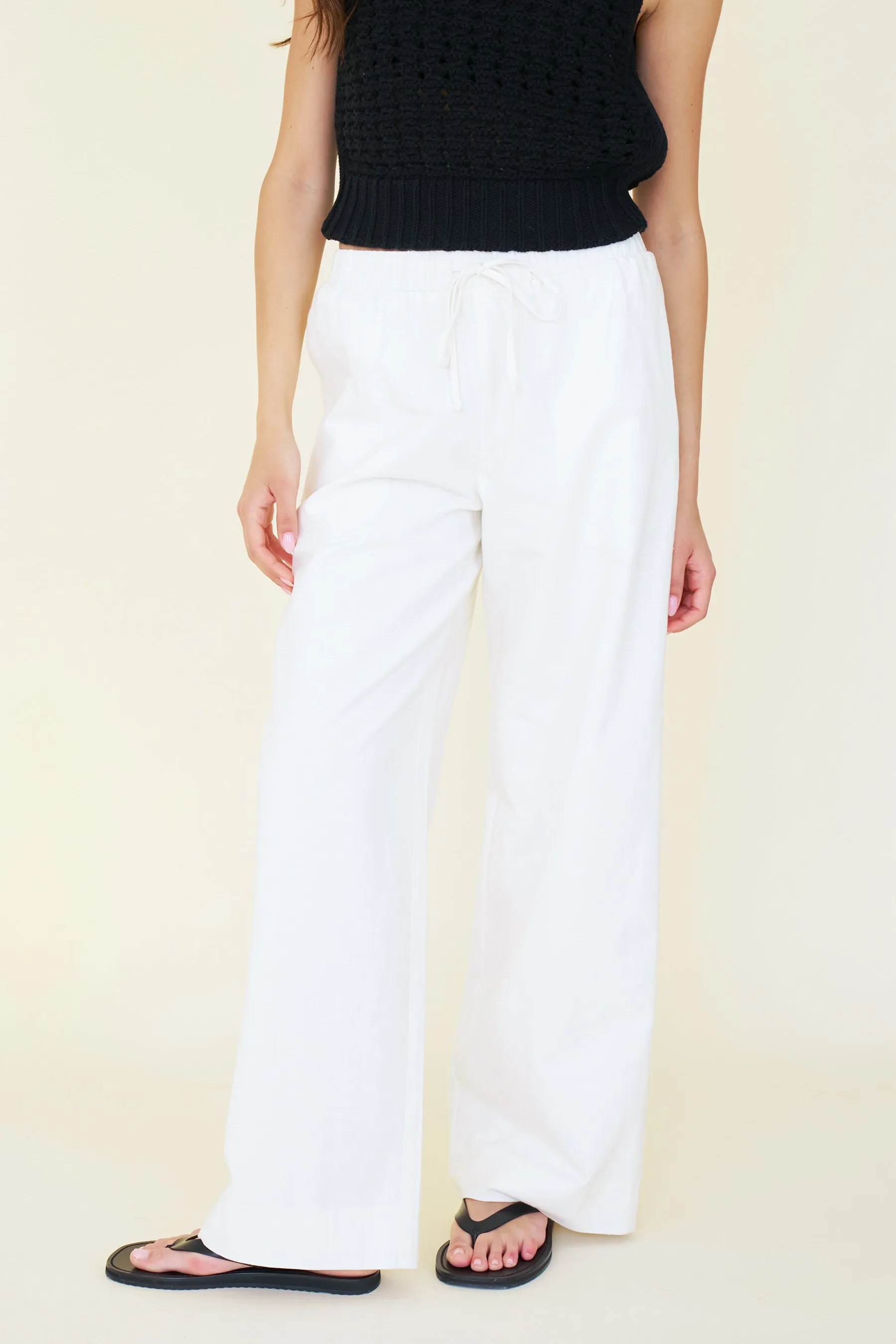 APARTMENT PANT - LINEN WHITE
