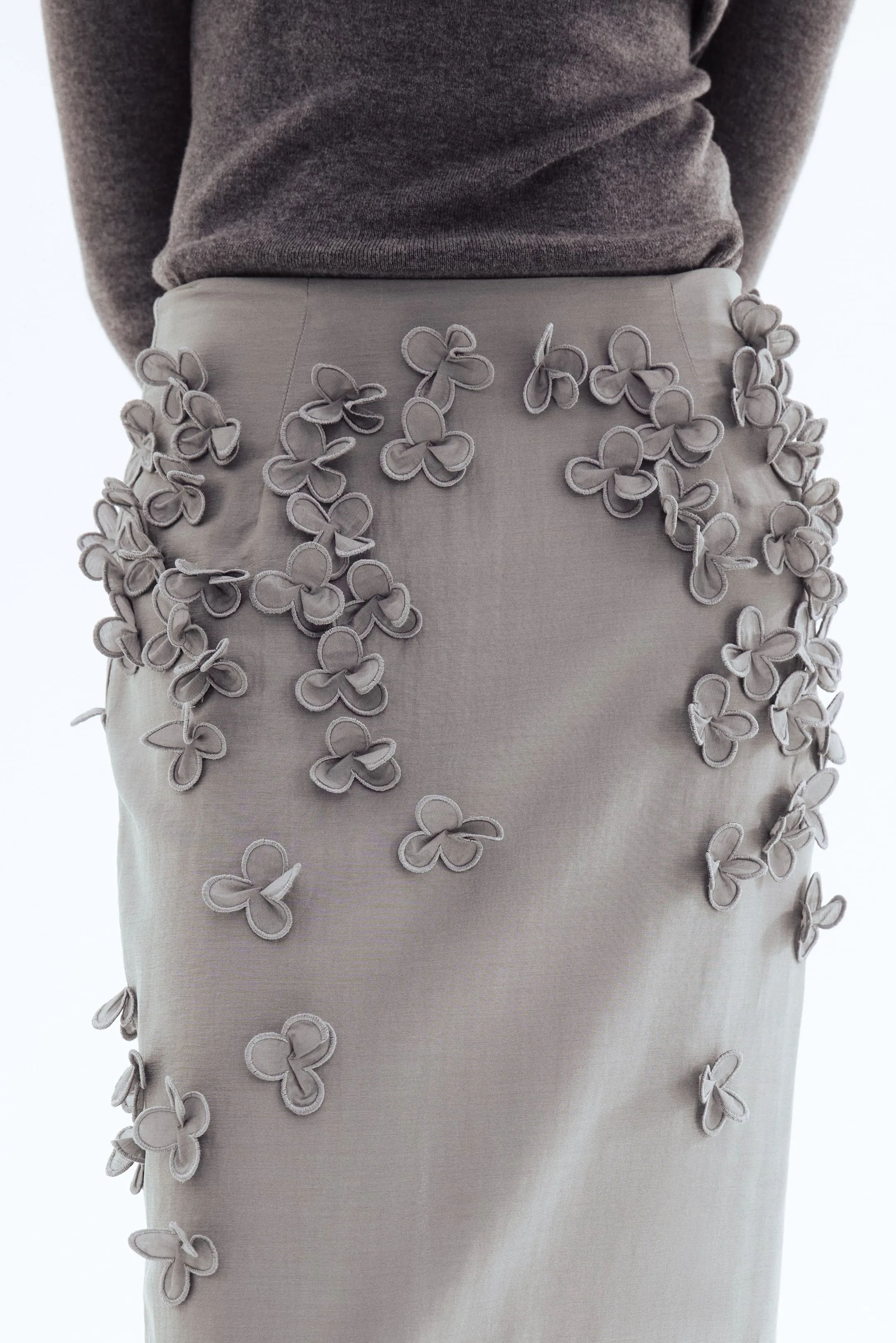 Appliquéd skirt