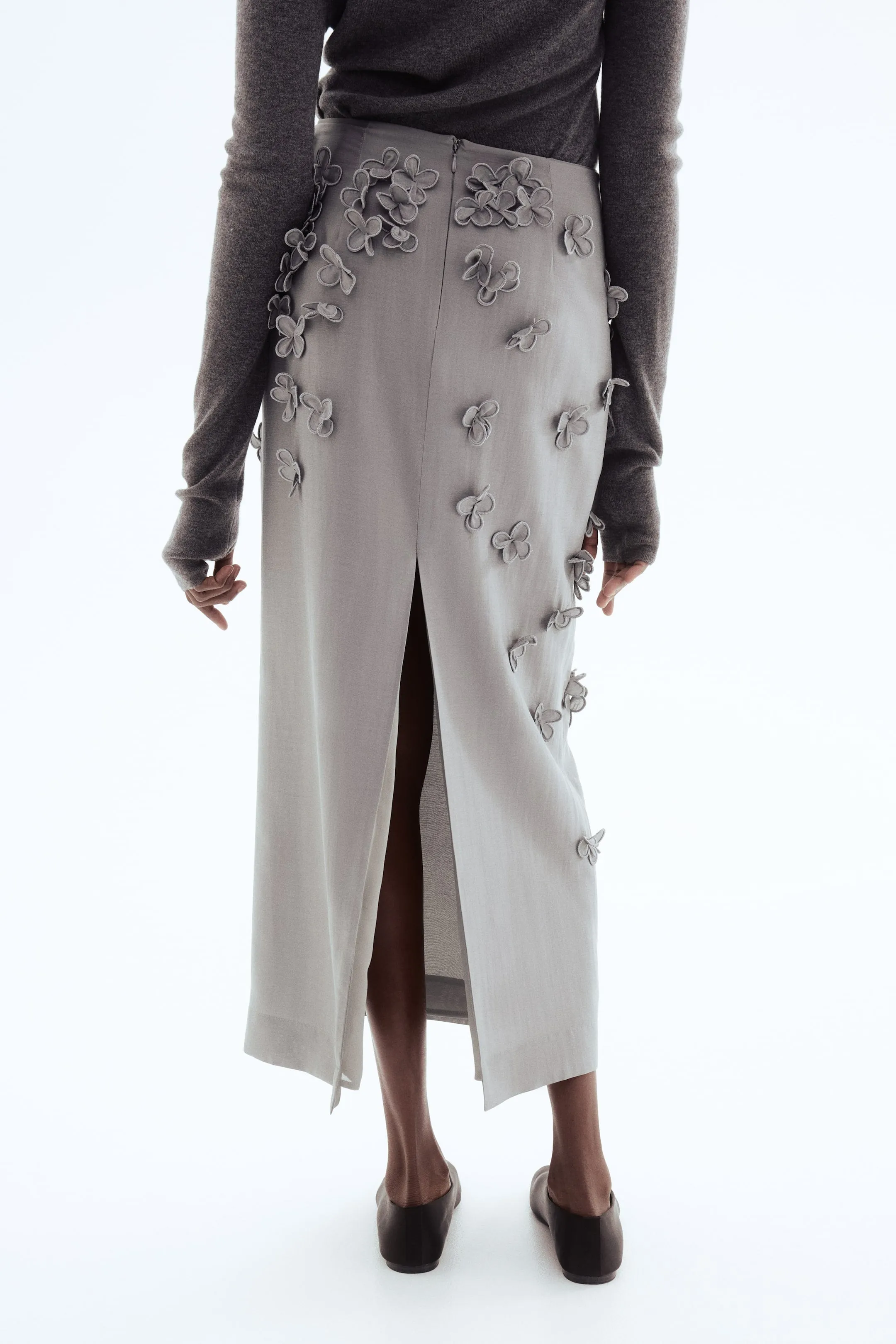 Appliquéd skirt