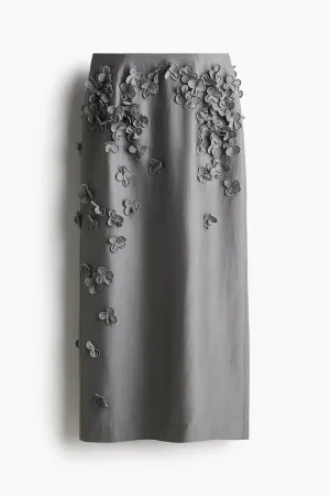 Appliquéd skirt