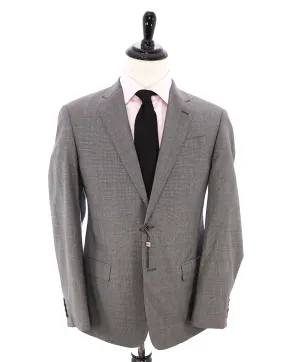 ARMANI COLLEZIONI - “G Line” Gray Micro Check Plaid Notch Lapel Suit - 40R