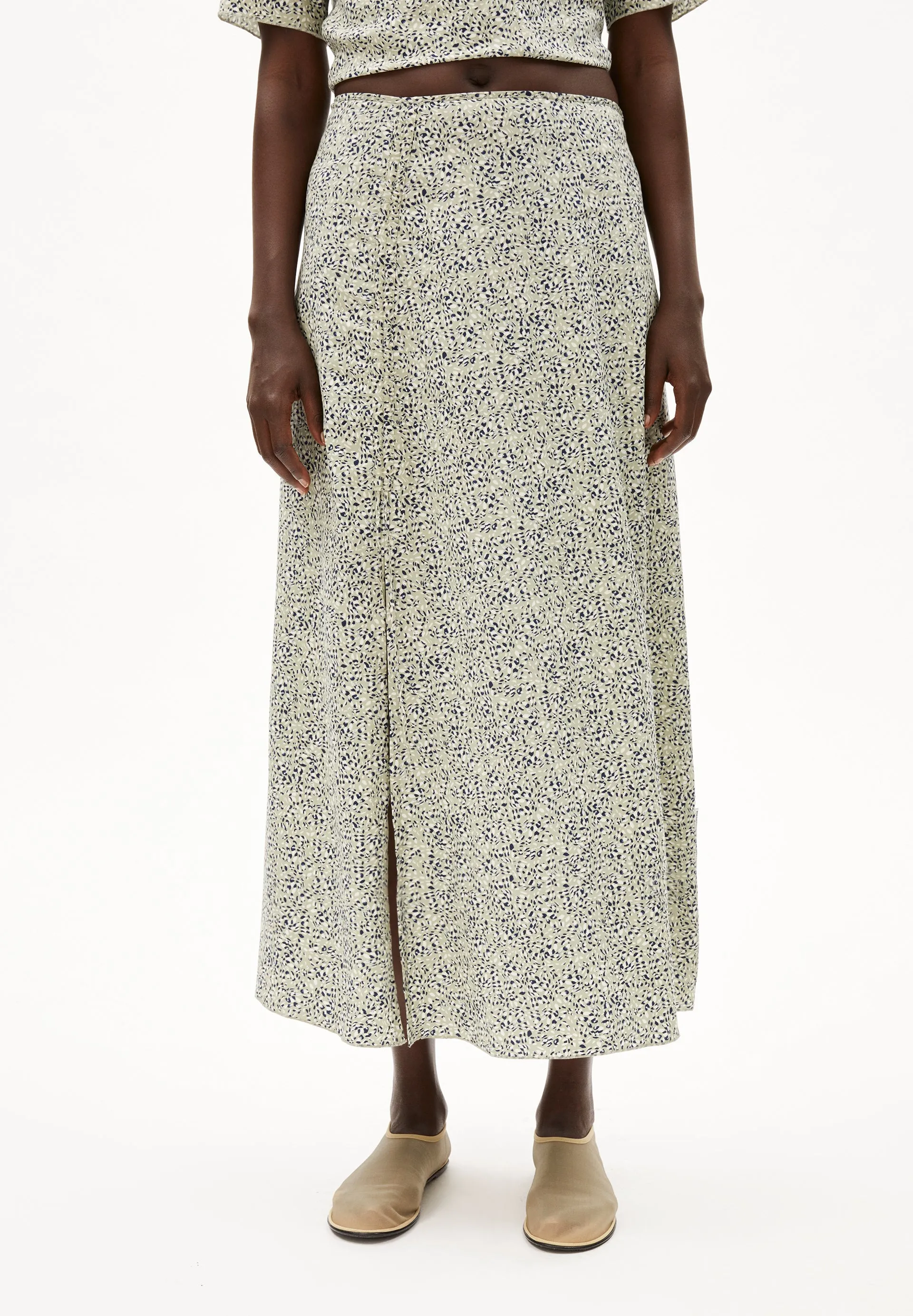 ARMEDANGELS Wolaa waterdrop skirt seagreen women