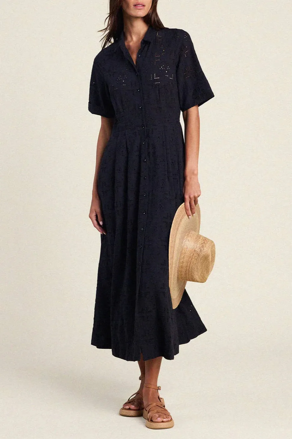 Aster Dress Black Eyelet