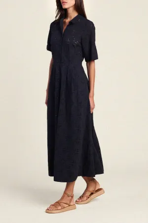 Aster Dress Black Eyelet