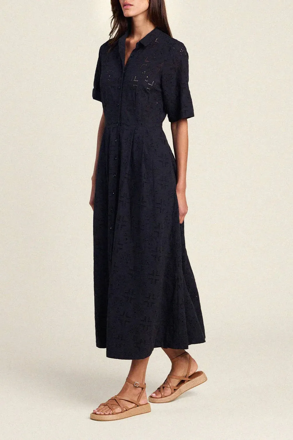 Aster Dress Black Eyelet