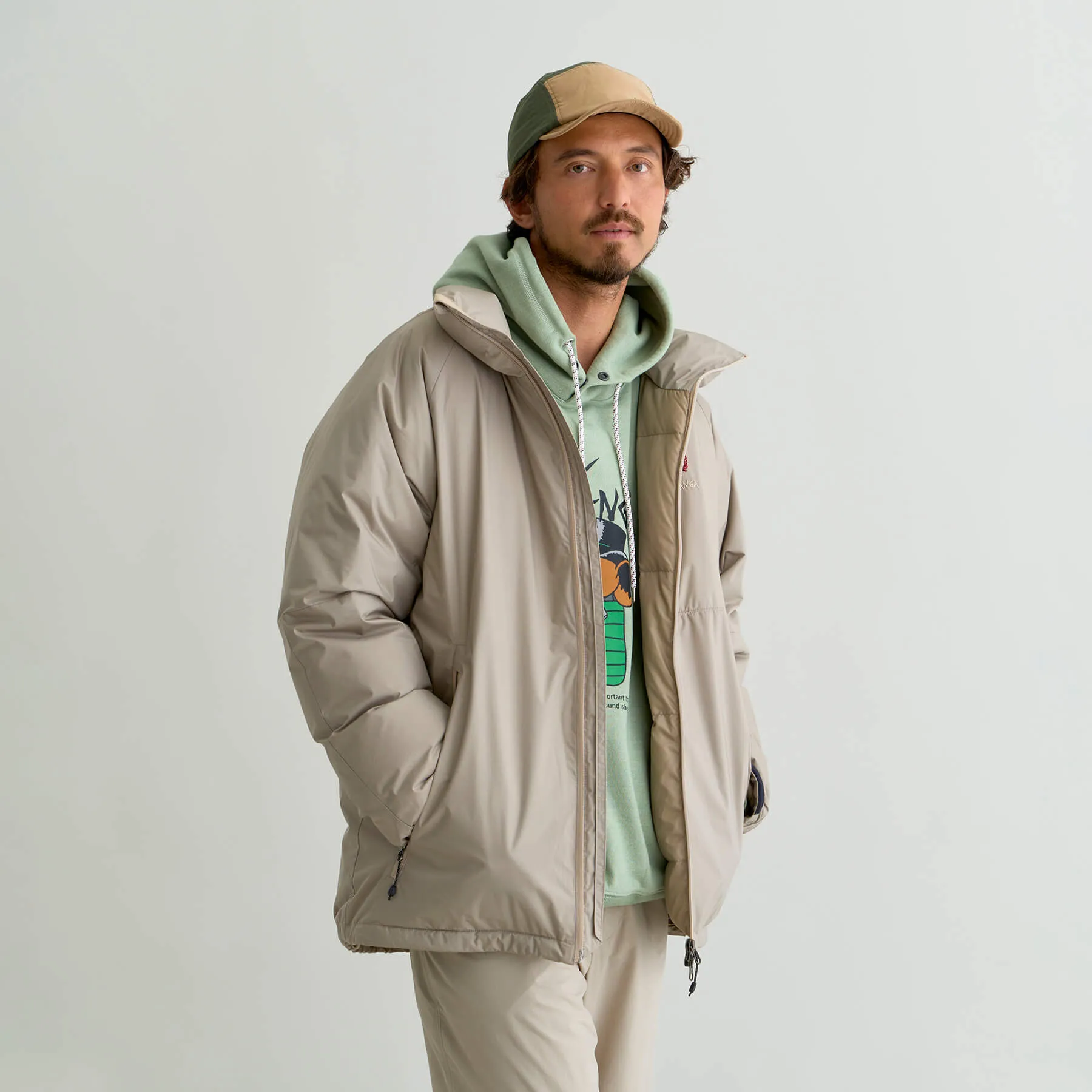 AURORA TEX STAND COLLAR DOWN JACKET(MEN)