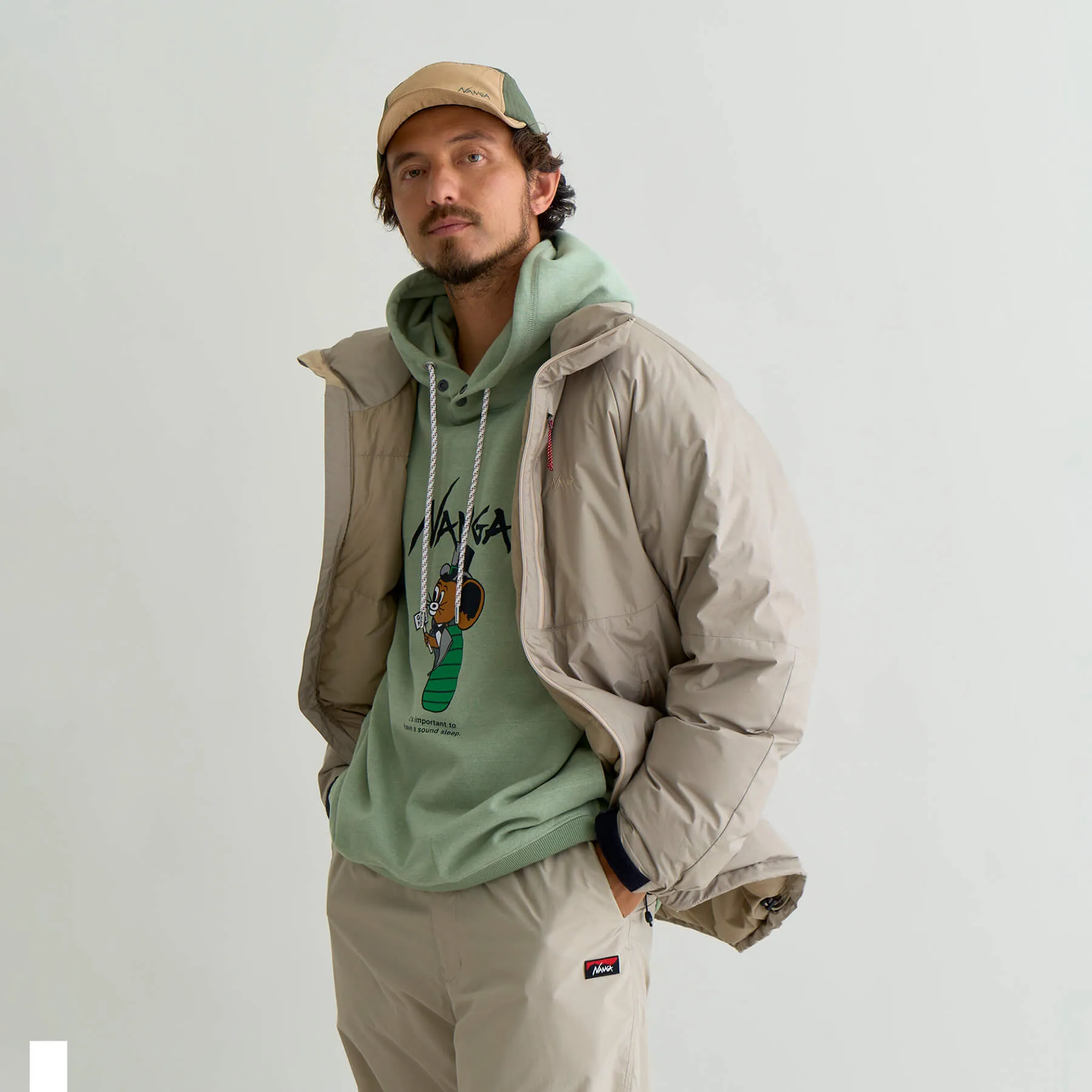 AURORA TEX STAND COLLAR DOWN JACKET(MEN)