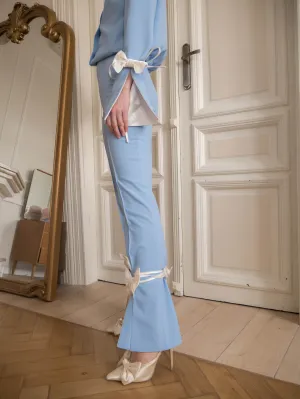 Baby blue bow pants