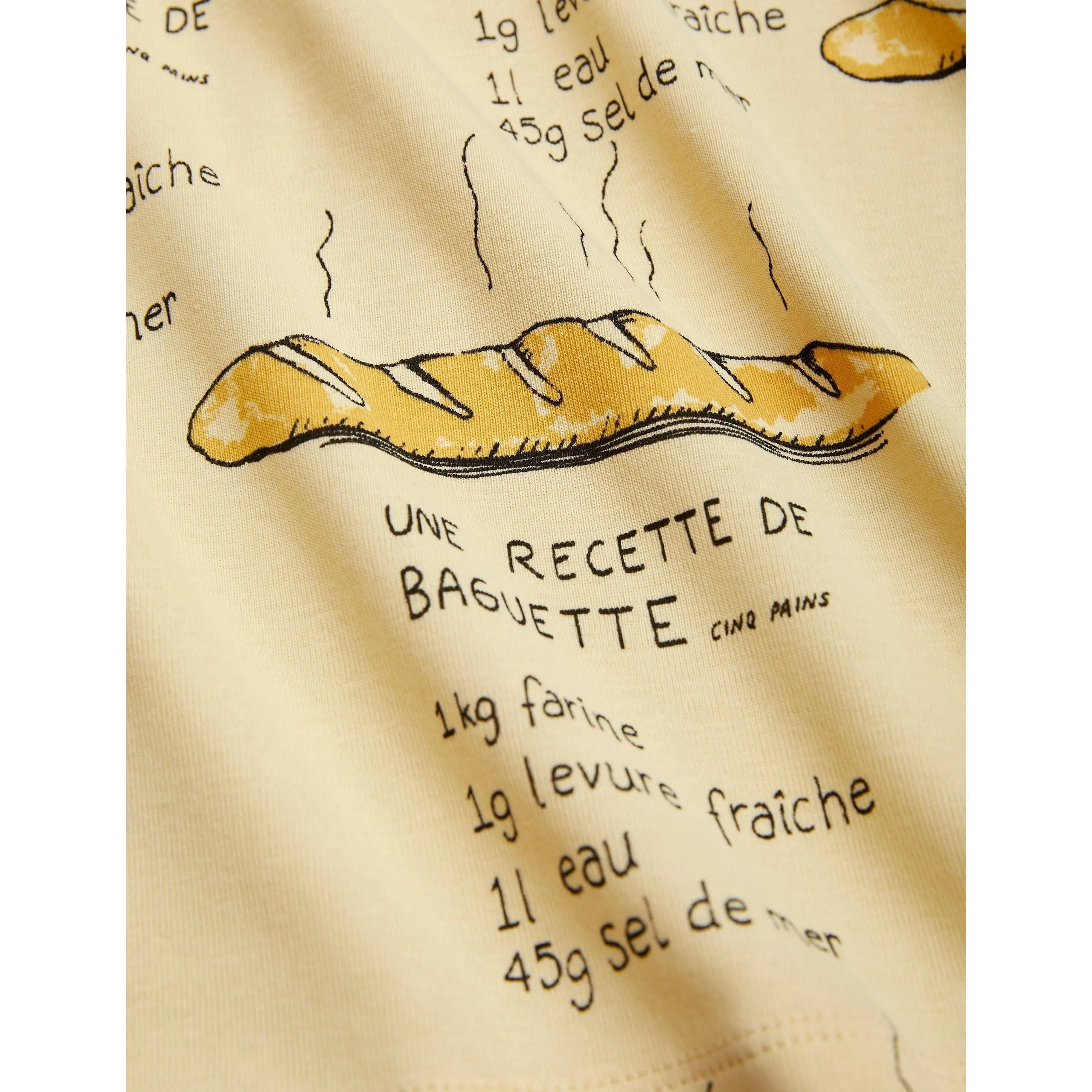 Baguette Aop Ls Collar Tee