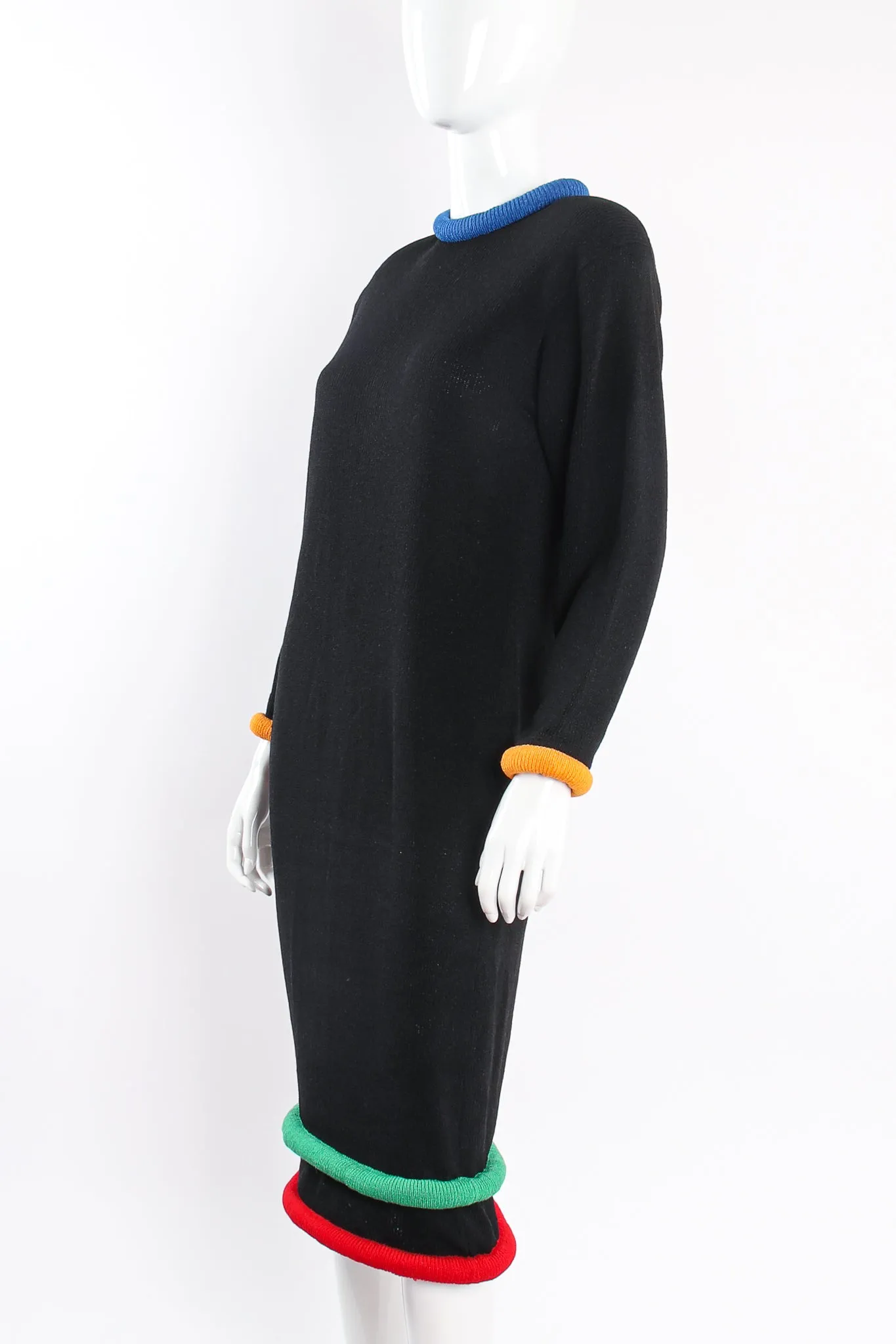 Banded Midi Knit Sweater Dress