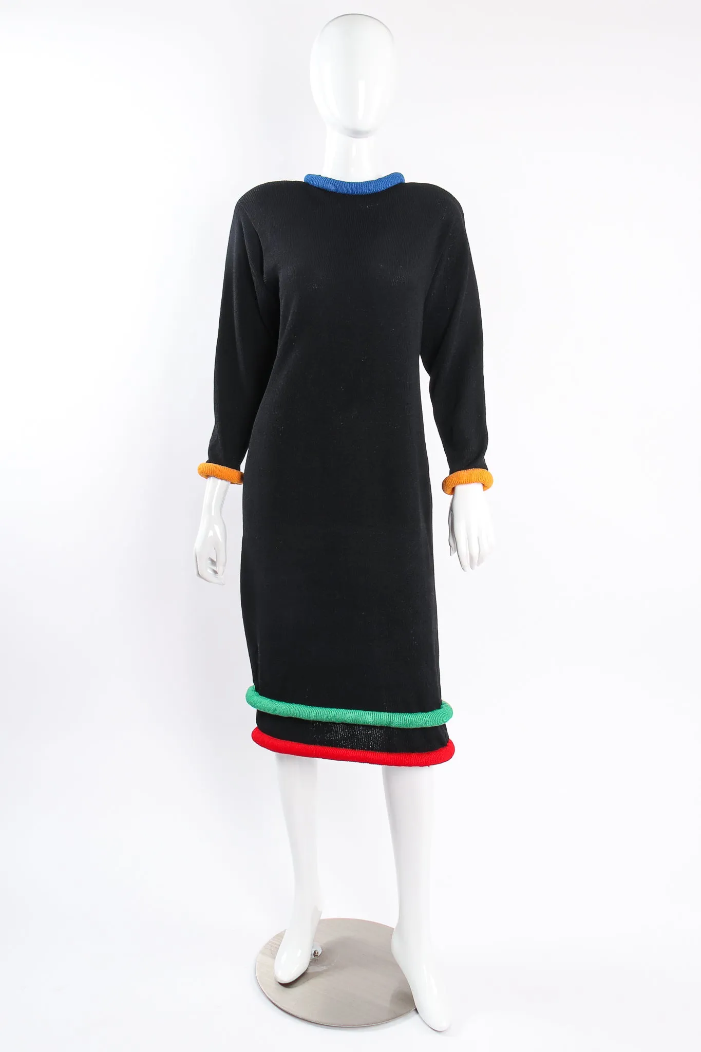 Banded Midi Knit Sweater Dress