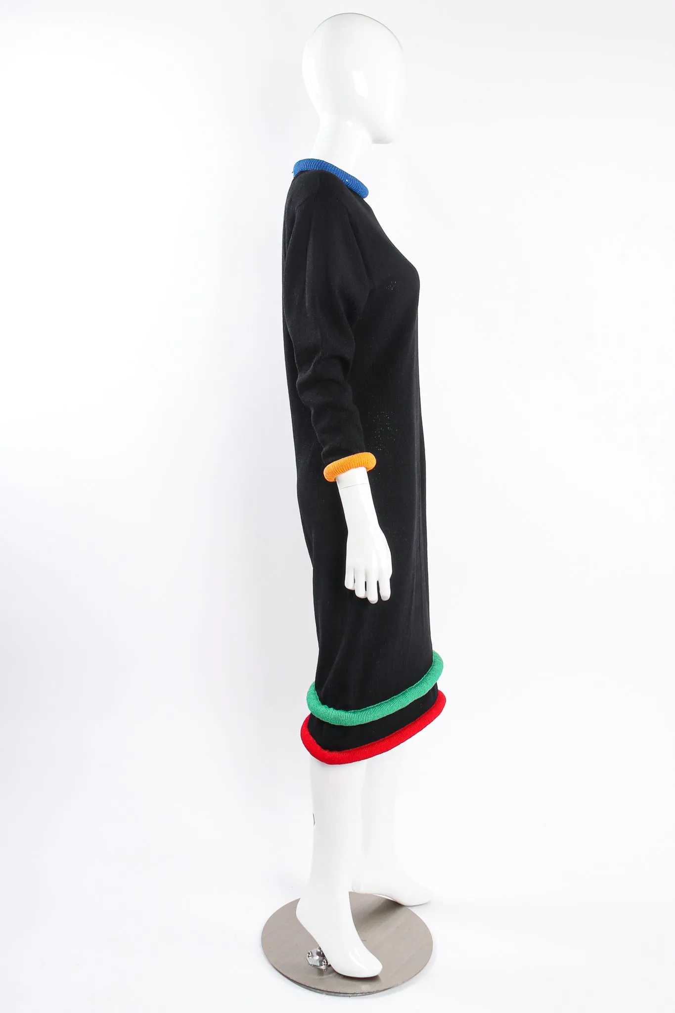 Banded Midi Knit Sweater Dress