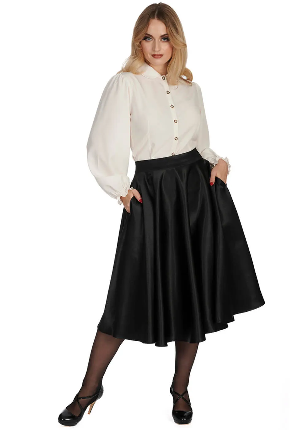 Banned Posey 40's Blouse Ivoor