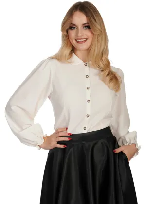 Banned Posey 40's Blouse Ivoor