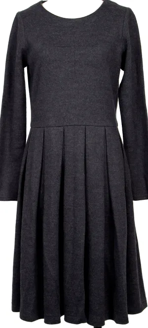BEAMS JAPAN. Navy Pleated Switching Dress