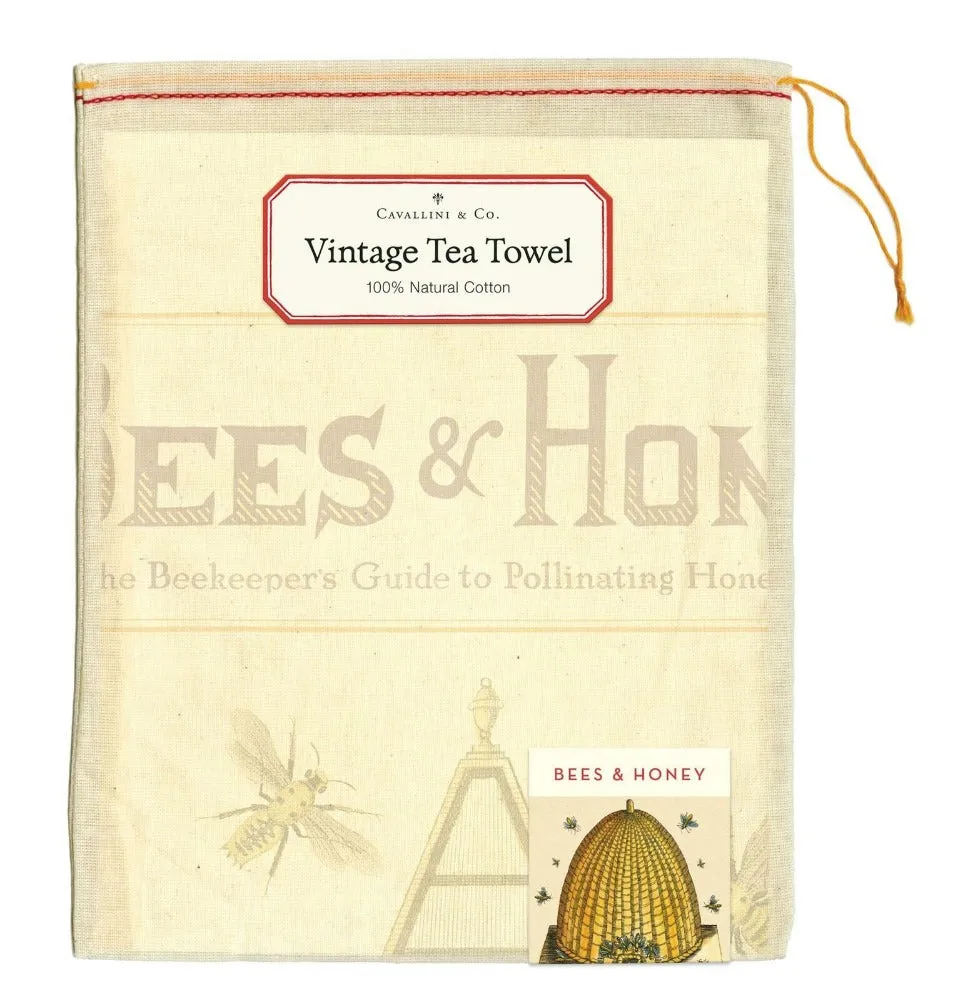 Bees & Honey Tea Towel