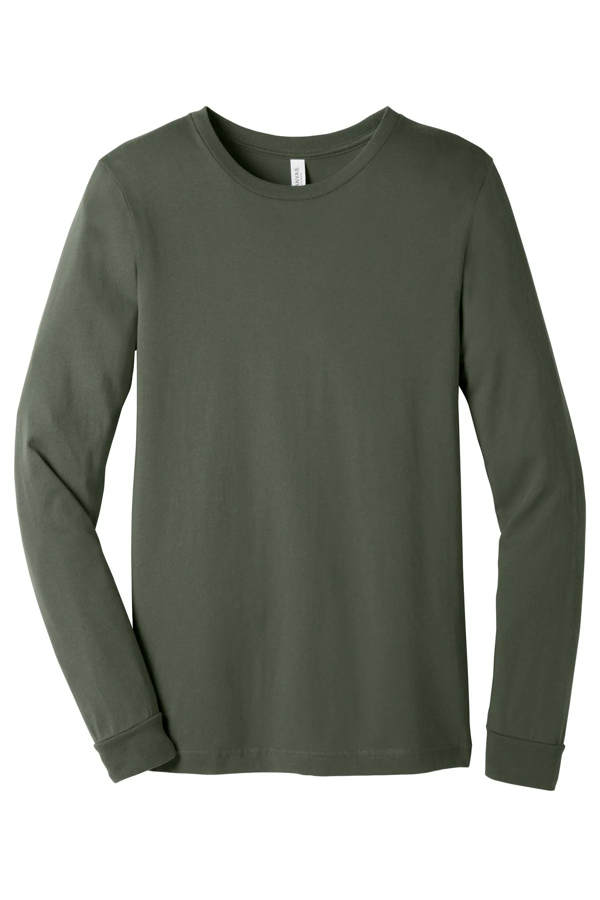BELLA CANVAS  Unisex Jersey Long Sleeve Tee. BC3501 Military Green