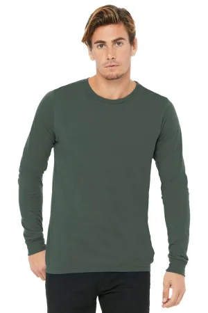 BELLA CANVAS  Unisex Jersey Long Sleeve Tee. BC3501 Military Green