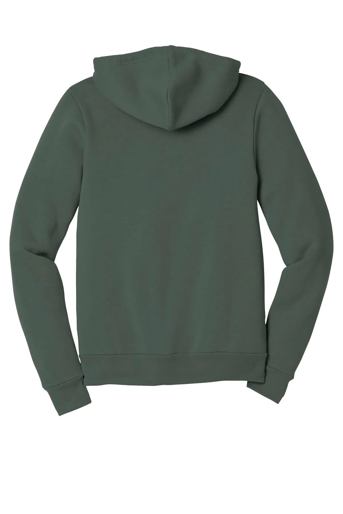 BELLA CANVAS  Unisex Sponge Fleece Full-Zip Hoodie. BC3739 Military Green