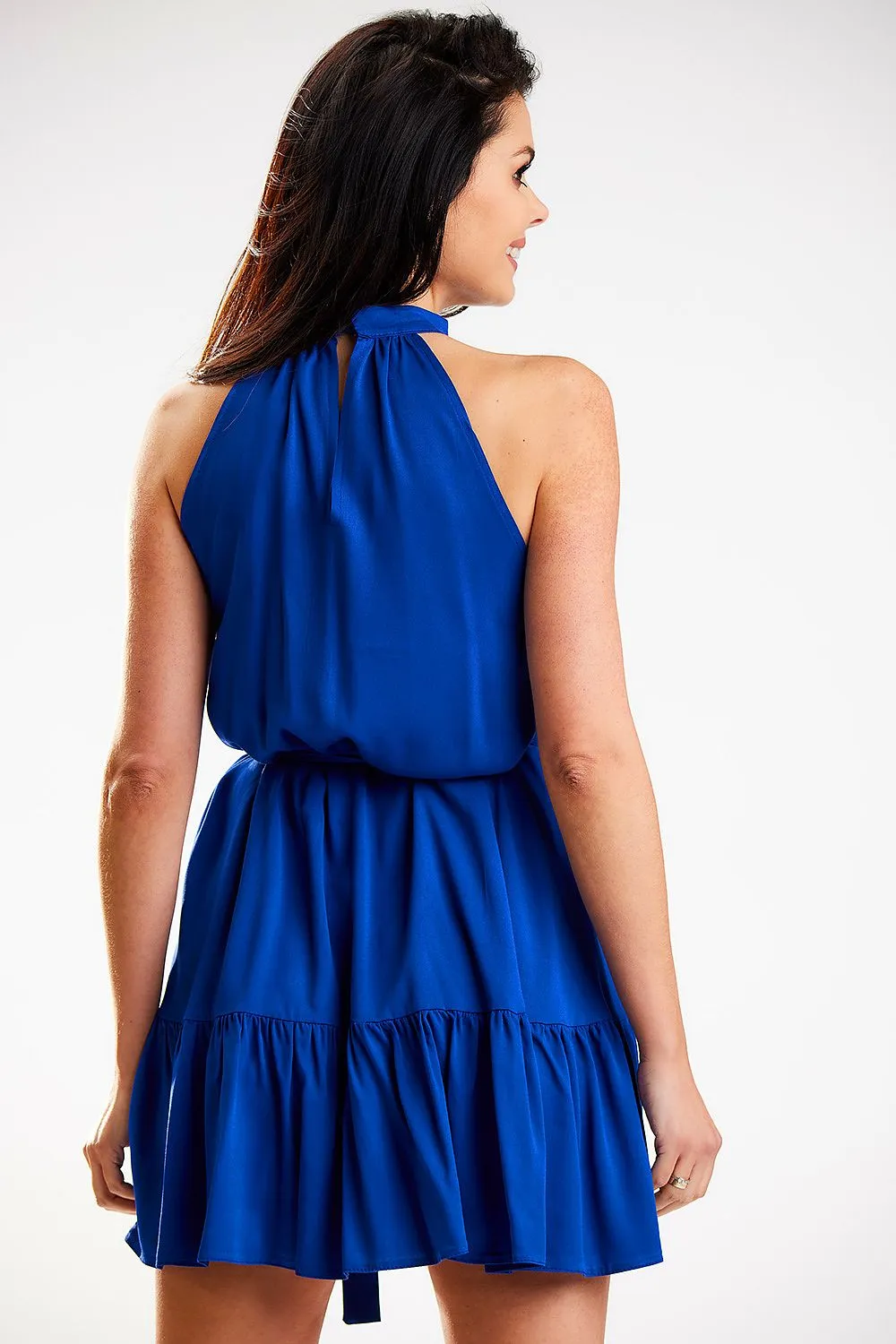 Belted Flared A-Line Dress