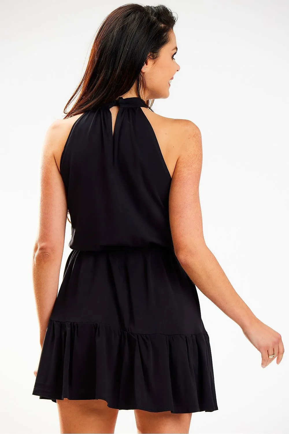Belted Flared A-Line Dress