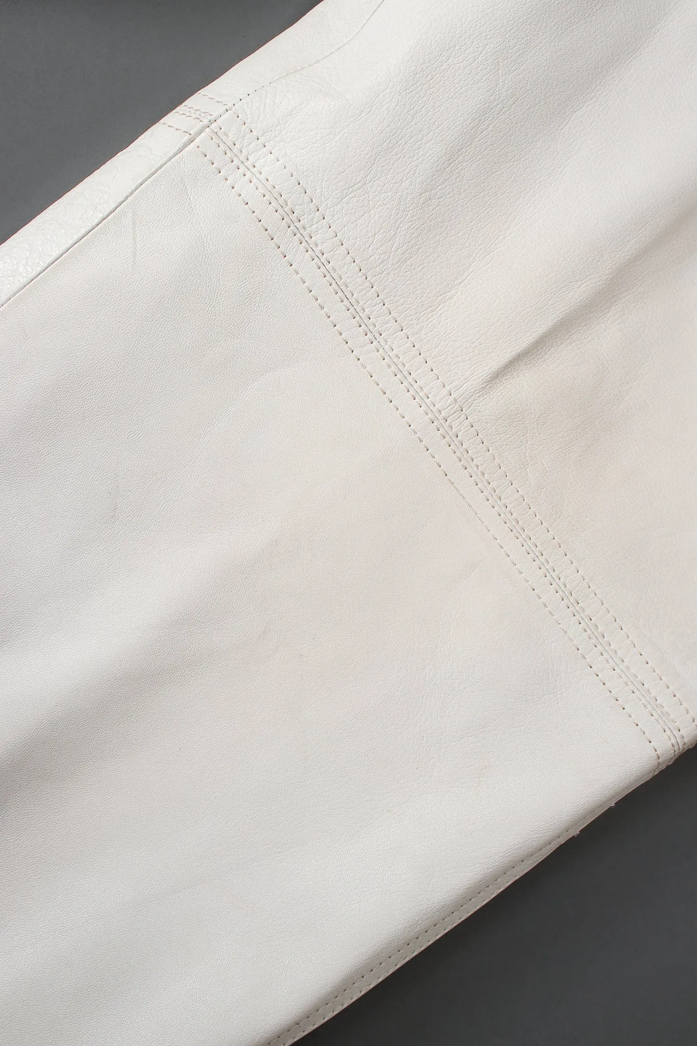 Belted Leather Pleat Pant