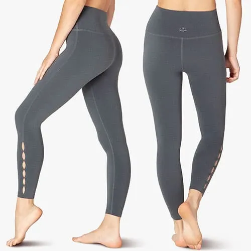 Beyond Yoga Peek Through High Waisted Midi Legging
