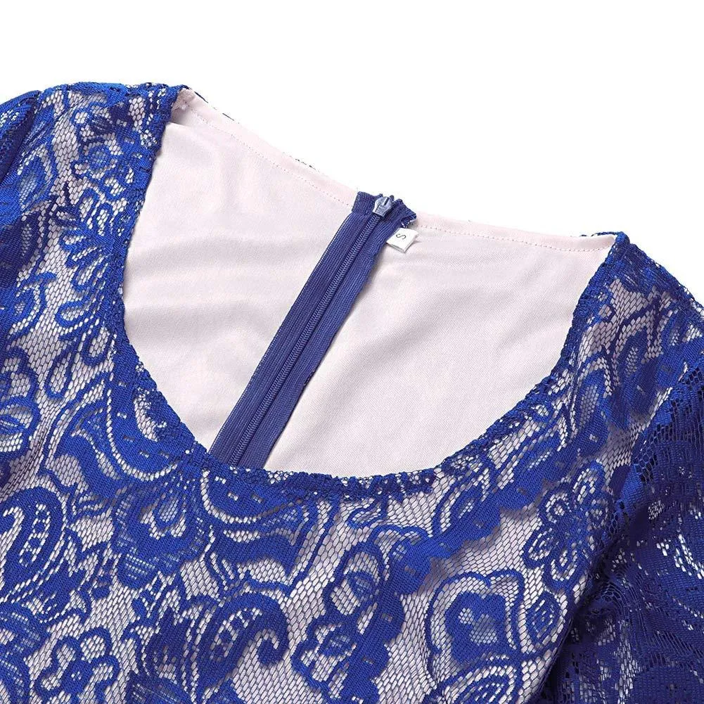 Blue Great Gatsby Themed 1920s Flapper Dress Roaring 20s