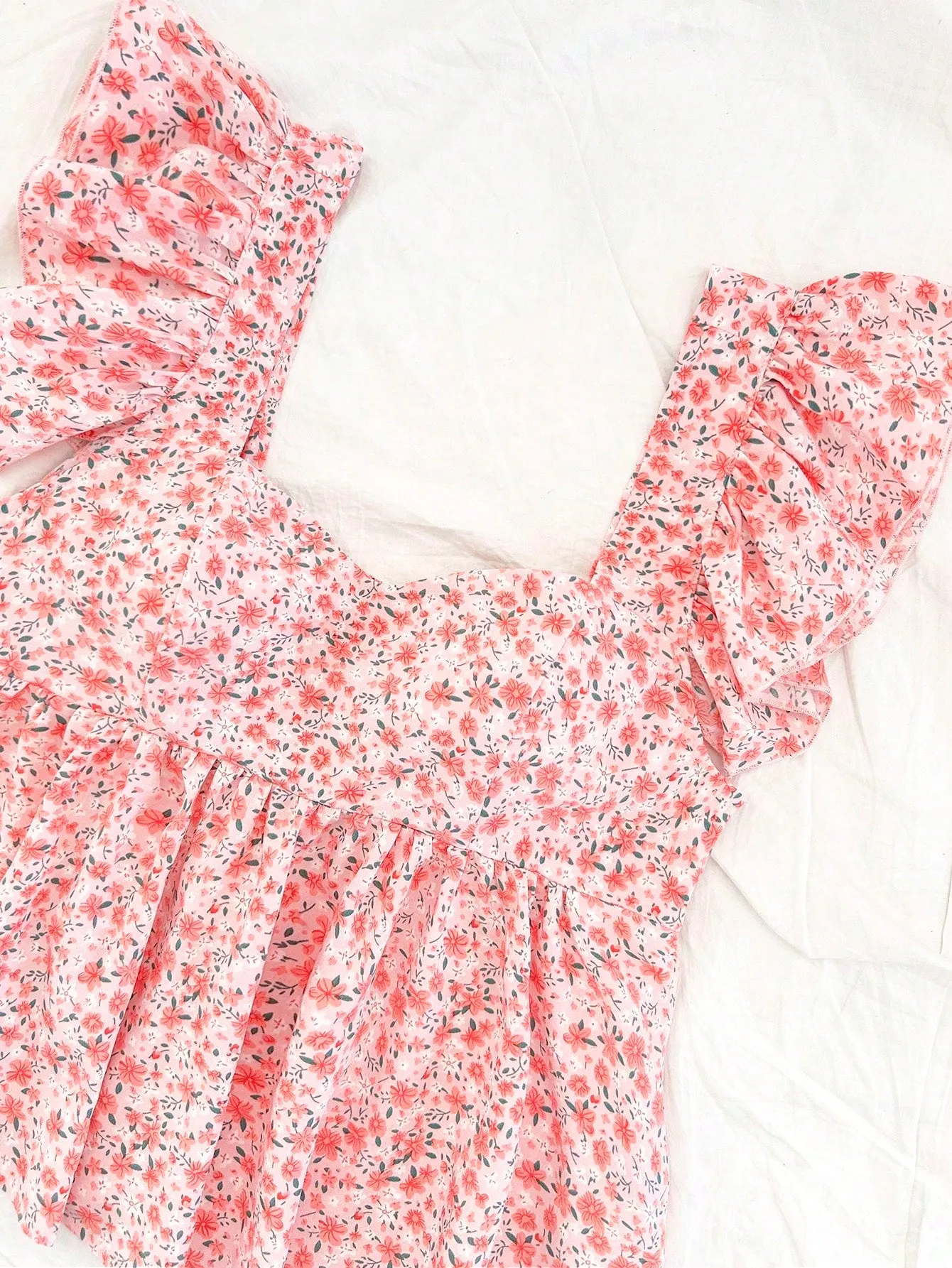 Blusa de cuello Peter Pan floral para mujer  CR