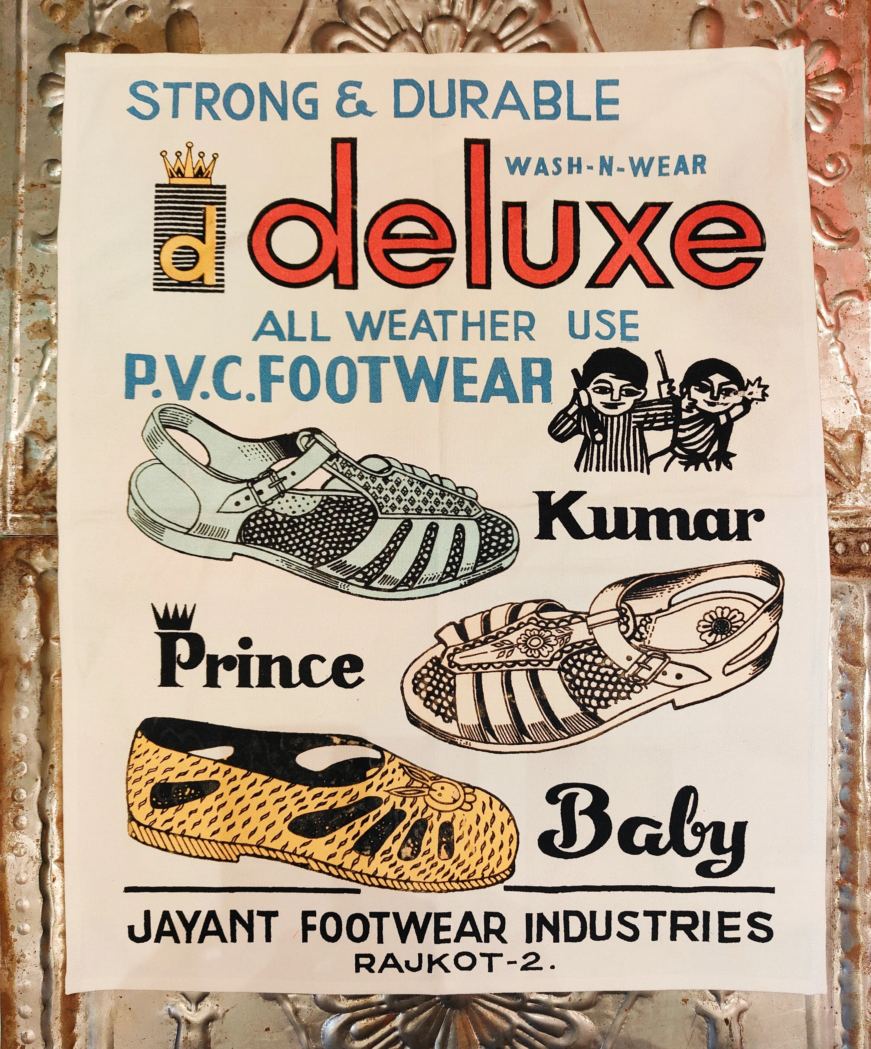Bollywood kitsch tea towels