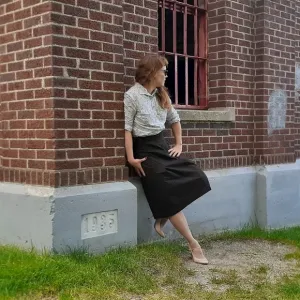 Brown Tweed Skirt