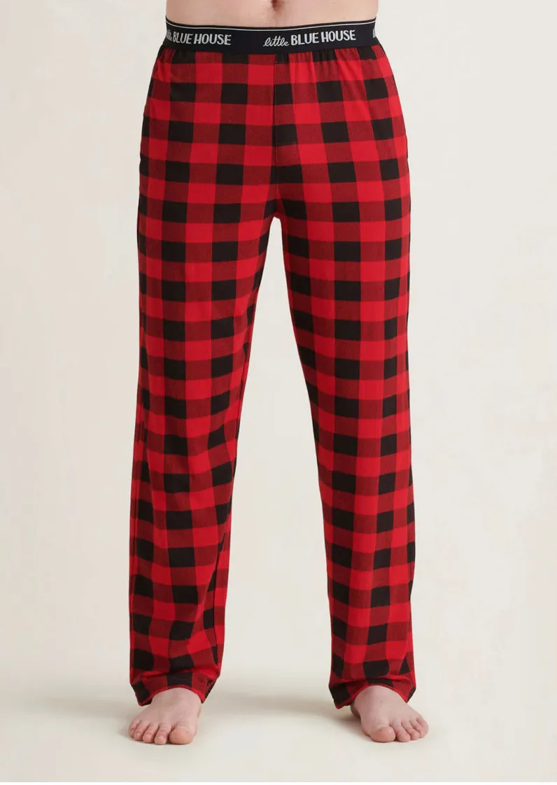 Buffalo Plaid Men’s Jersey PJ Pants