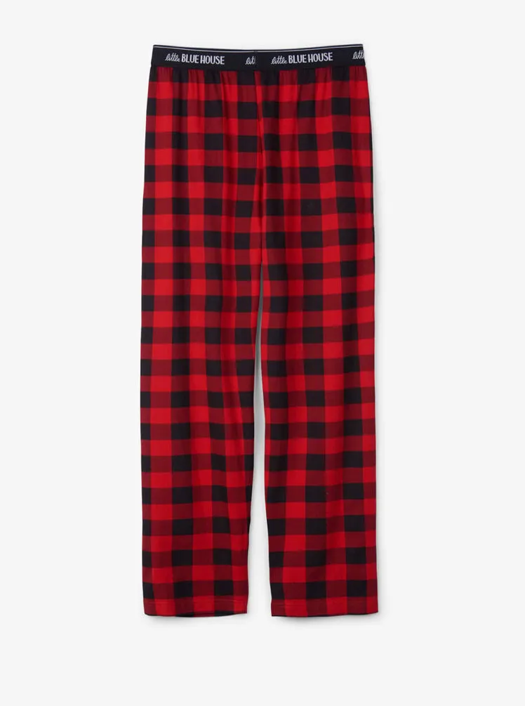 Buffalo Plaid Men’s Jersey PJ Pants