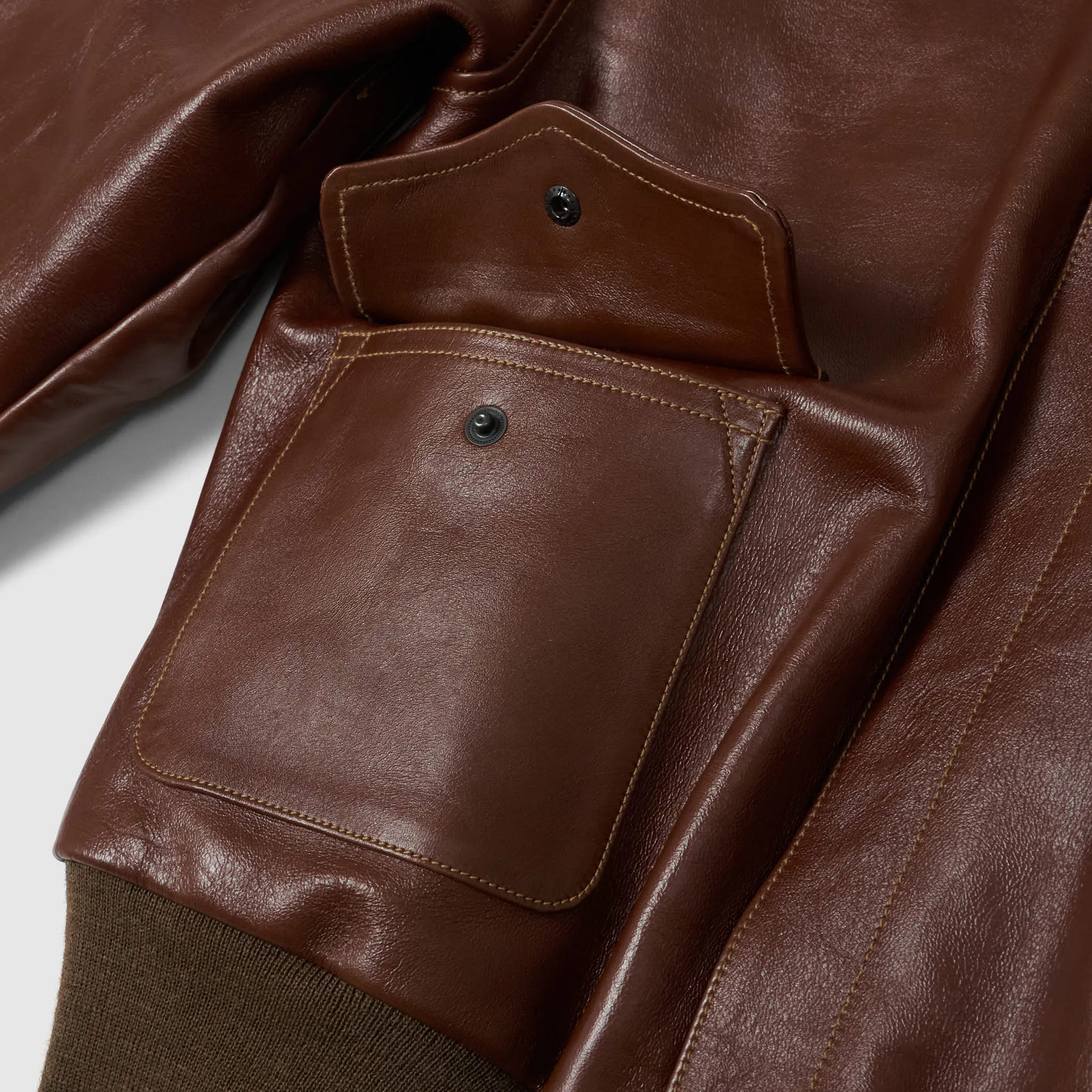 Buzz Ricksons A2 Bronco Leather Jacket
