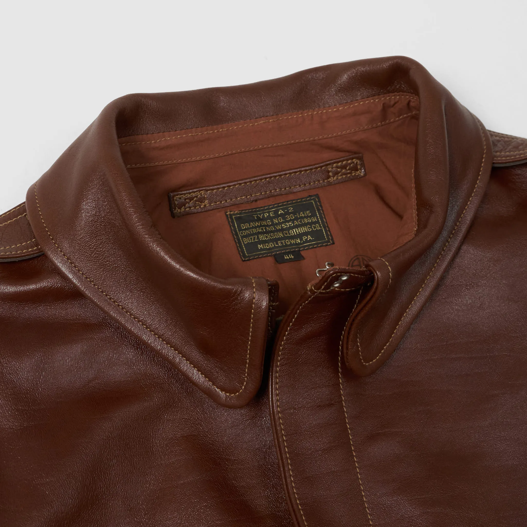 Buzz Ricksons A2 Bronco Leather Jacket