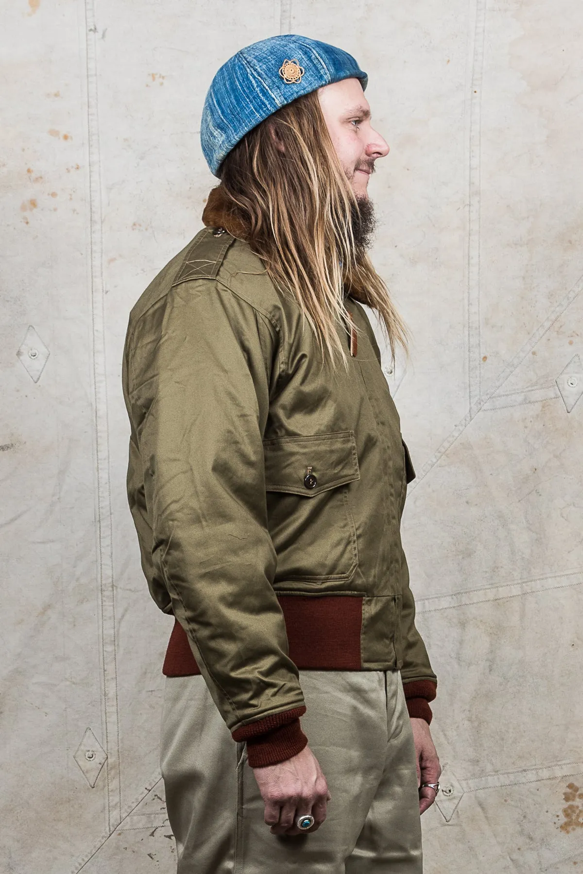 Buzz Rickson's B-10 Jacket Superior Togs red knit