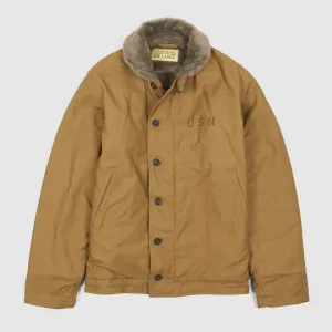 Buzz Rickson's N1 Deck-Jacket Jungle Cloth Khaki USN
