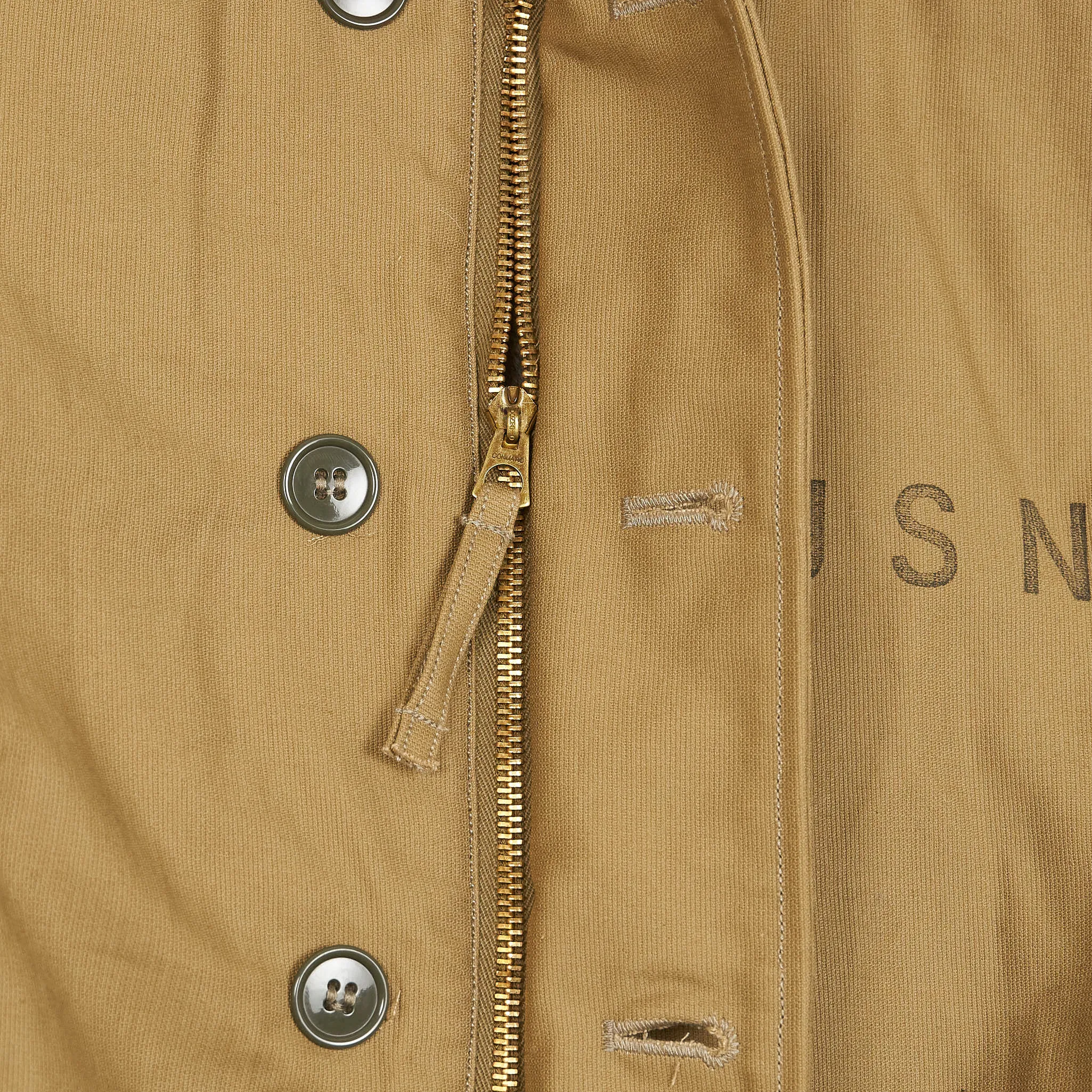 Buzz Rickson's N1 Deck-Jacket Jungle Cloth Khaki USN