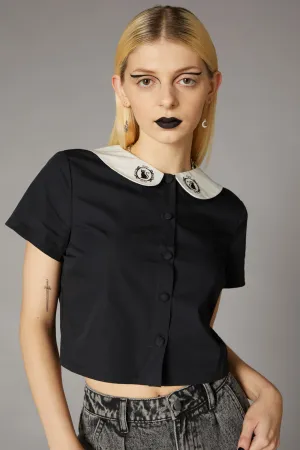 Cameo Embroidered Blouse