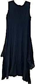 Caron Callahan (Totokaelo, La Garconne Designer) Oversized Black Gauzy Side Slit Tunic Dress