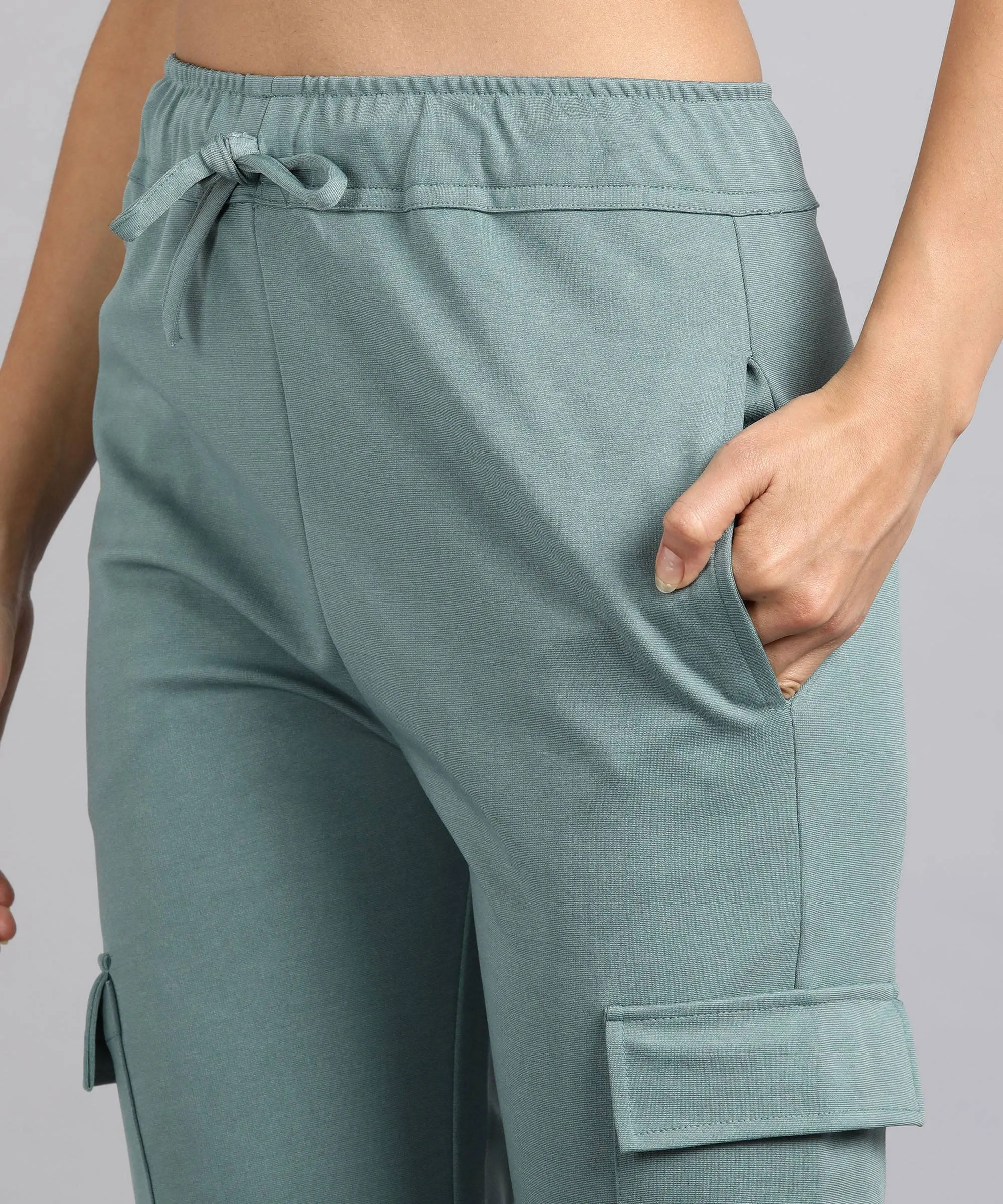 Casual High-Waisted Parallel Cargo Pants