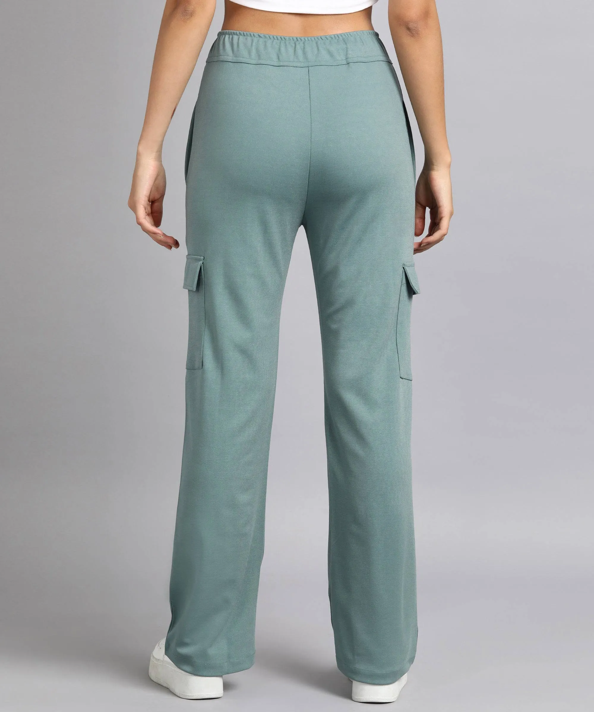Casual High-Waisted Parallel Cargo Pants